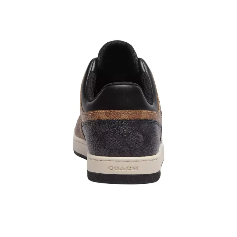 COACH Low Top Skateboard Shoes Men's Brown Black-4