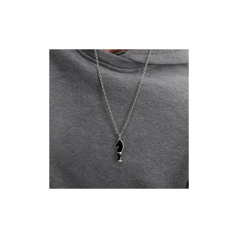 HERMES CAVALIER Metal Necklaces Unisex-3