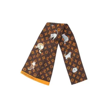 LOUIS VUITTON 2018 Printed Silk Scarf