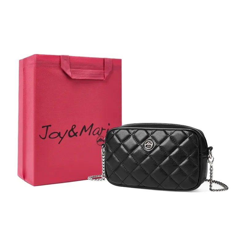 Joy&Mario Elegant High Value Elegance Niche Design Lightweight Casual Commute Bag Small Size Women's Ecru/Classic Black-3