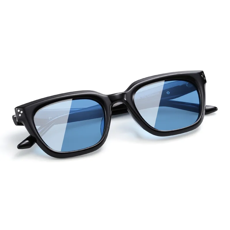 PULAIS Plate Frame Square Sunglasses Unisex-0