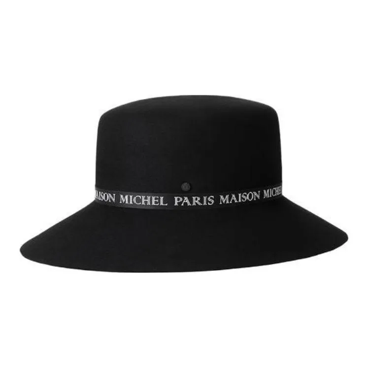 Maison Michel Baseball Cap Bucket Hats Women's Black-0