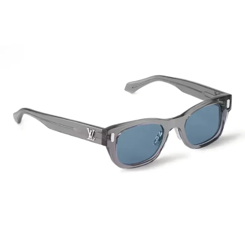 LOUIS VUITTON Irregular Shape Sunglasses Unisex Gray-4
