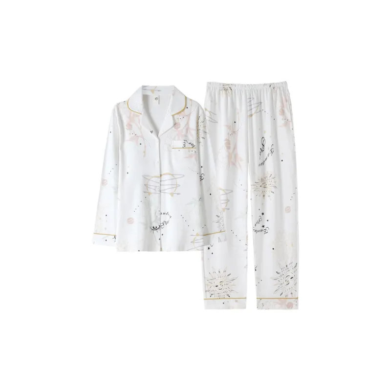 MADALLO Pajama Set Women's Warm White-0
