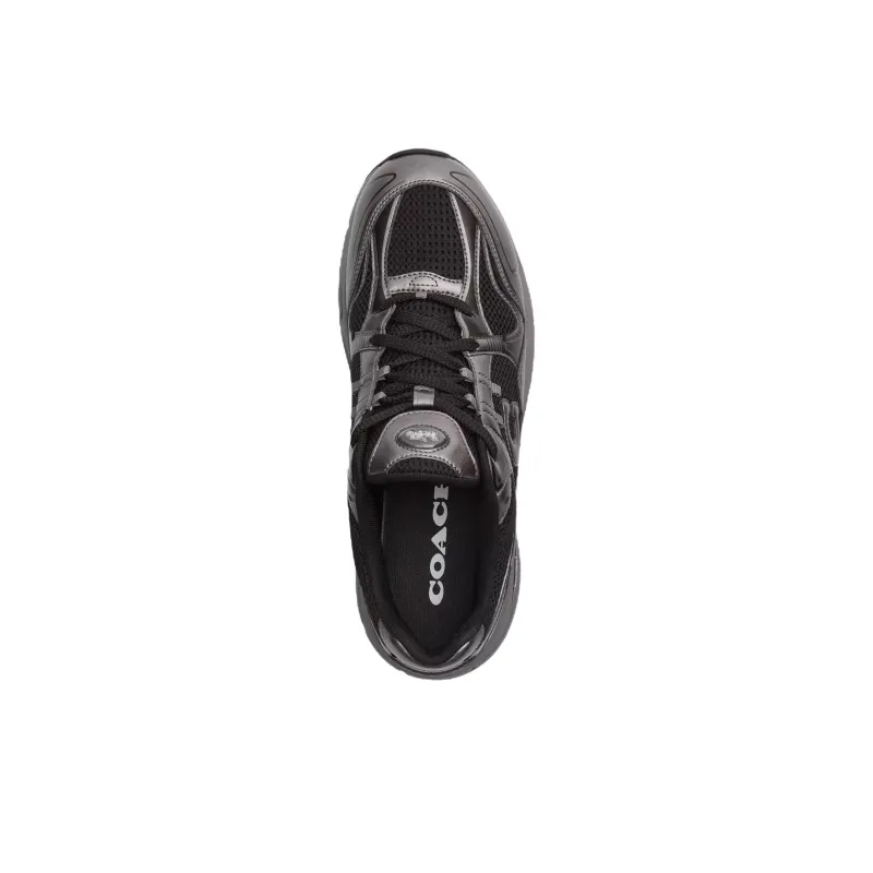 COACH C301 Low Top Casual Shoes Men's Silver Gray-3