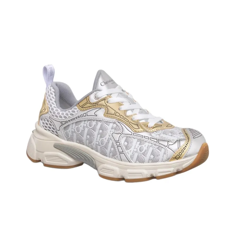 DIOR Vibe Low Top Casual Shoes Women's Silver-2