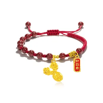 Jodie&Kevin The God Of Wealth Ancestral Court Joint Name 999 Fine Silver Bracelets Unisex