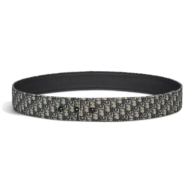 DIOR Brand Logo Unisex Black Width 3.5CM-0