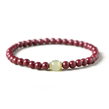 Moon Jewelry Cinnabar Jade Bracelets Unisex