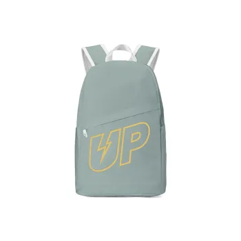 TURN UP Polyester Student Backpack Large Size Unisex Green