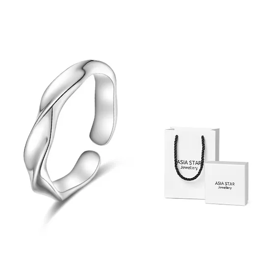 Asia Star 925 Sterling Silver Rings Unisex-1