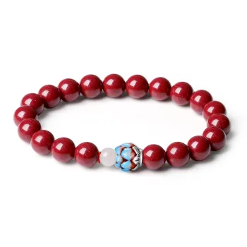 WINY Reconstructed Cinnabar Jade Bracelets Women's