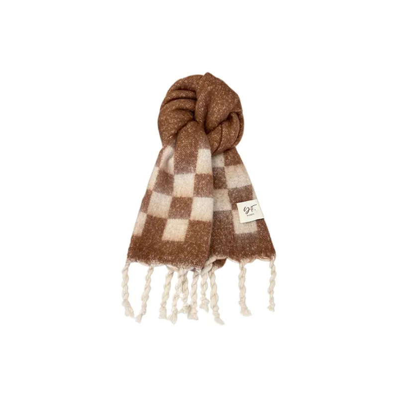 CARTELO Polyester Knit Scarves Unisex-1