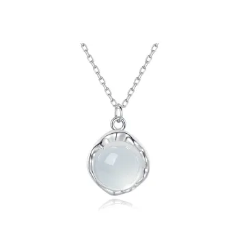 Ascending Chalcedony Jade Necklaces Women's