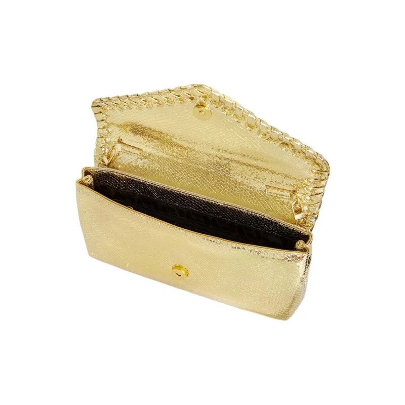 REBECCA MINKOFF Polyurethane Clutch Handbag Shoulder Bag Women's Gold-2
