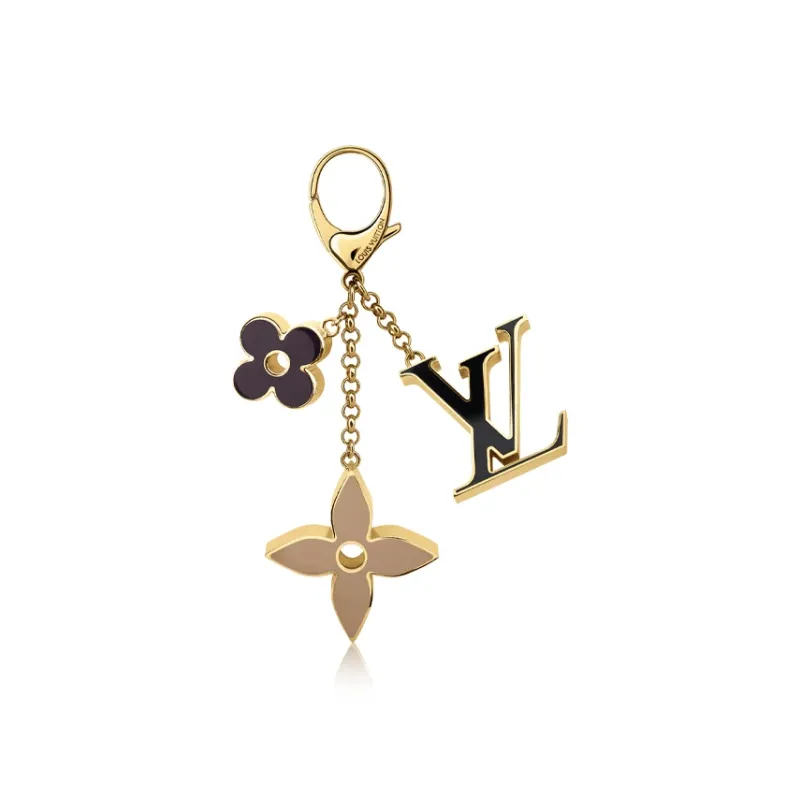 LOUIS VUITTON Bag Charm Fleur De Monogram Multicolor-0