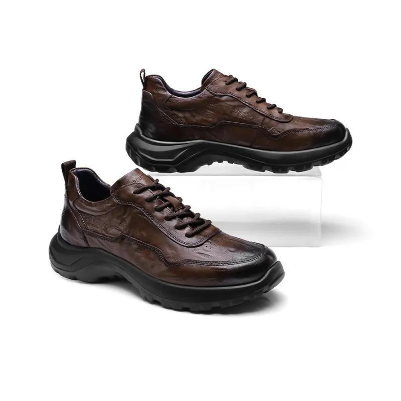 Strongman 3515 Men's Casual Shoes Men's Black Brown-7