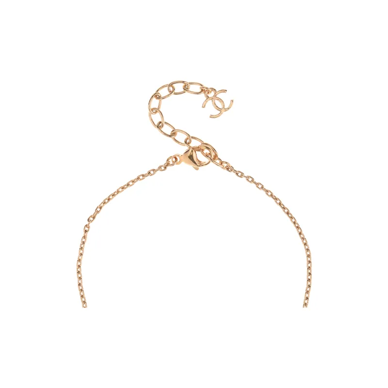 CHANEL Necklaces Women's Gold/Black-3