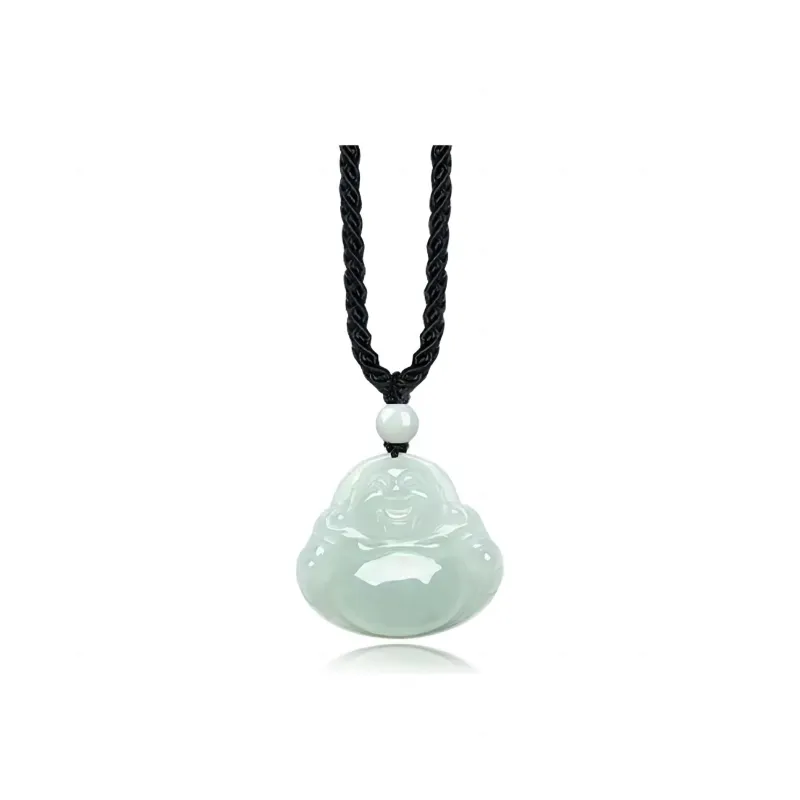 Green Craftsman Bean Type Jadeite Pendants Unisex-3