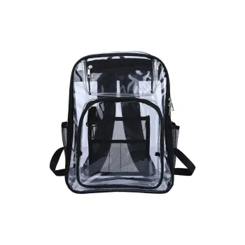 Bywhich PVC Backpack Regular Unisex Black Gray