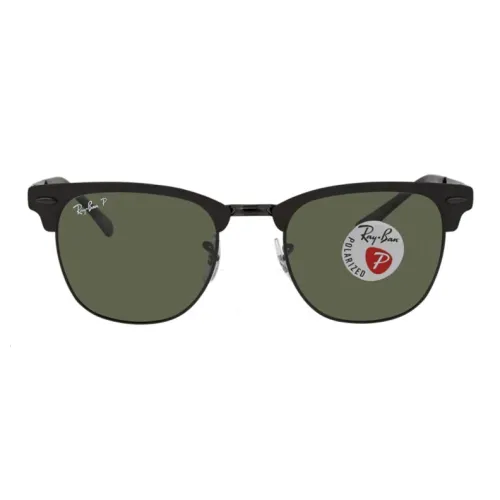 RayBan Plastic Square Sunglasses Mens Black