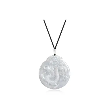 Best Wishes Bean Type Jadeite Necklaces Unisex