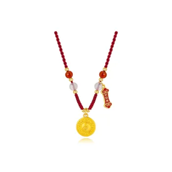 Jodie&Kevin The God Of Wealth Ancestral Court Joint Name Agate Necklaces Unisex