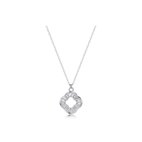 STARKING Star Trail Collection S925 Silver With Zircon Plain Chain Set Women's Silver