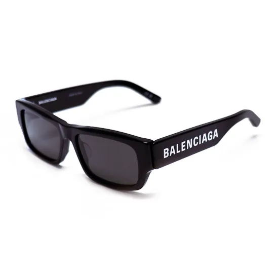 Balenciaga Square Frame Recycled Acetate Sunglasses Havana/Havana/Green-2