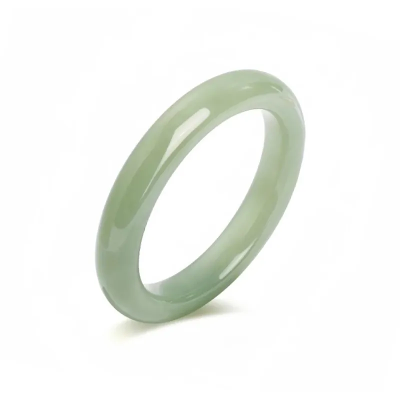 Old Fu Gold Bangles Green Jade Women's-0