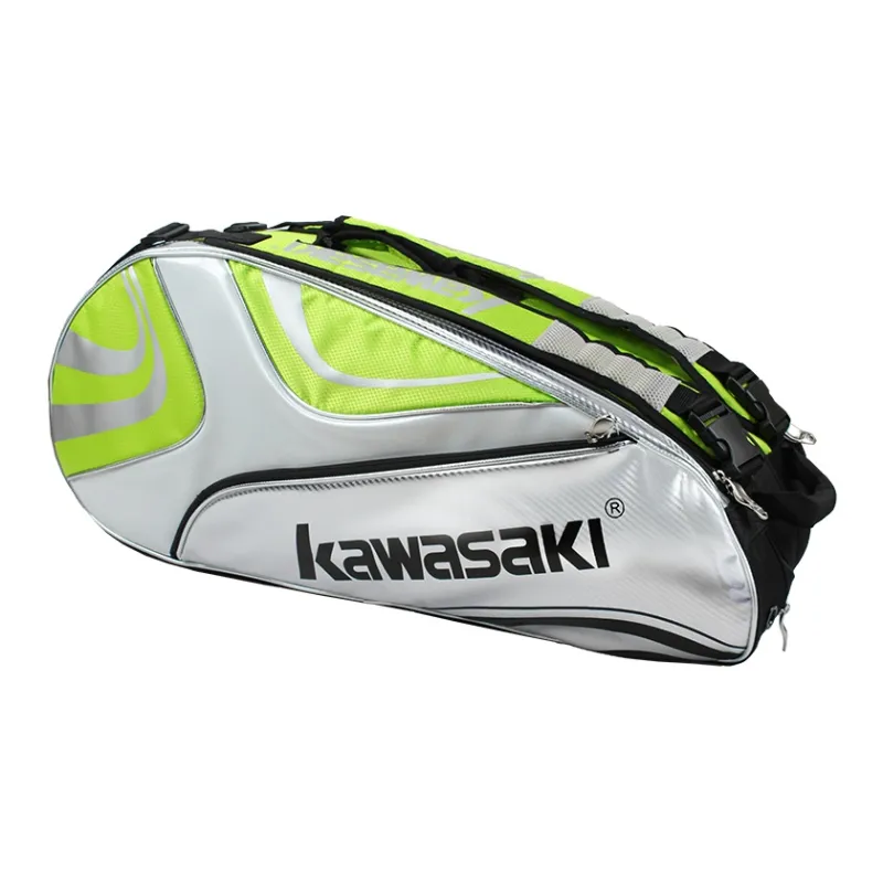 Kawasaki Fabric+Synthetic Leather Gym Bag Large Size Unisex-13