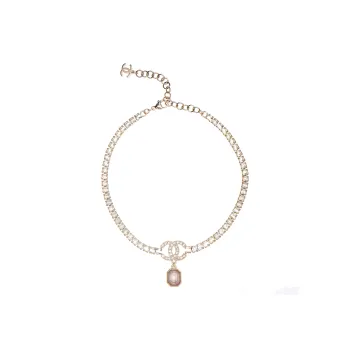 CHANEL Necklaces Women's Gold