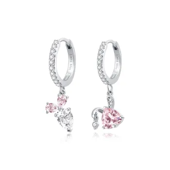 FANCI S925 Silver Set With Gemstones Earrings Women's