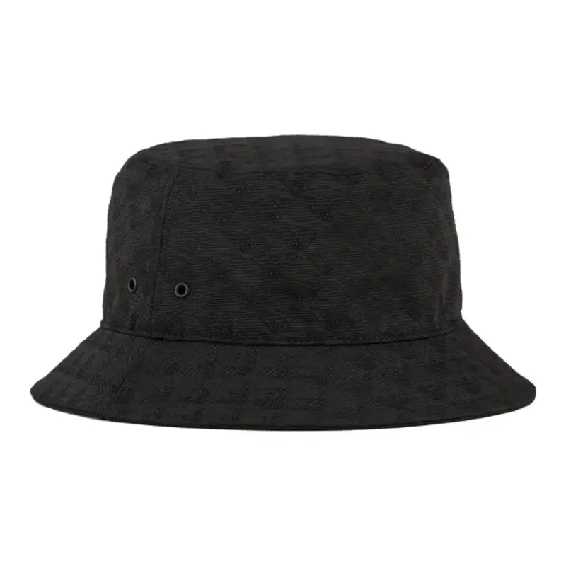 ARMANI EXCHANGE All over Eagle Jacquard Cloche Hat With Strap-0