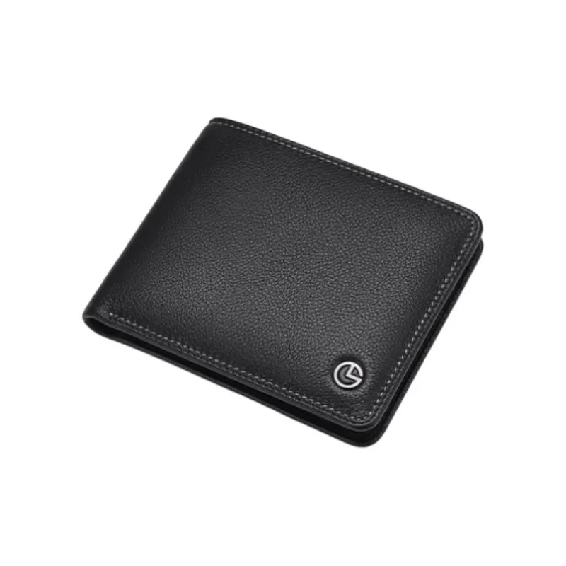 GOLDLION Top Grain Genuine Leather Wallet Regular Men's Black-2