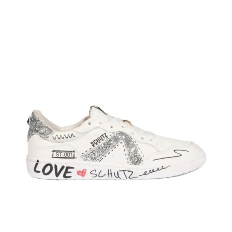 Schutz ST 001 Low-Top Skateboard Shoes Women's White-1