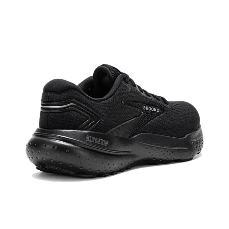 Brooks Glycerin 21 Anti Slip Wear Resistant Low Top Running Shoes Men's Black-2
