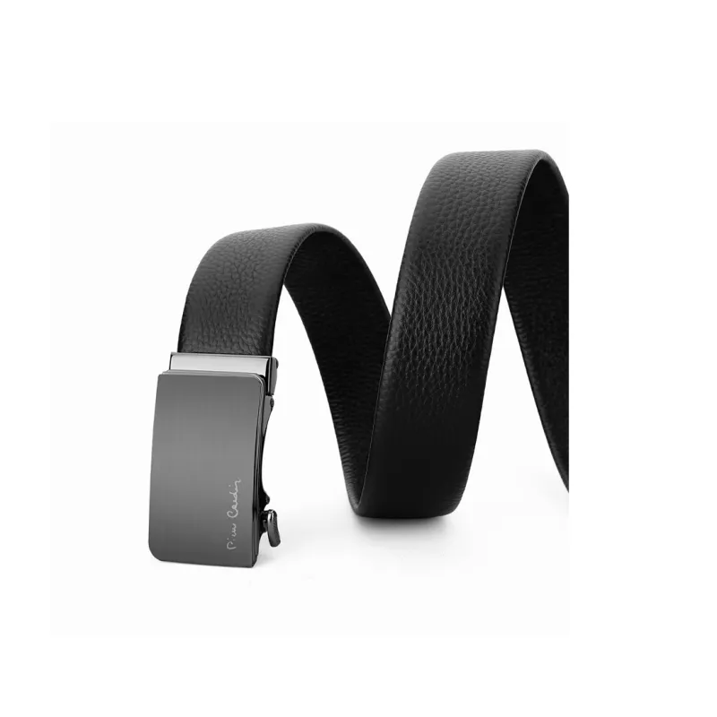 PIERRE CARDIN Top Grain Cow Leather Belts Men's 3.5cm-3