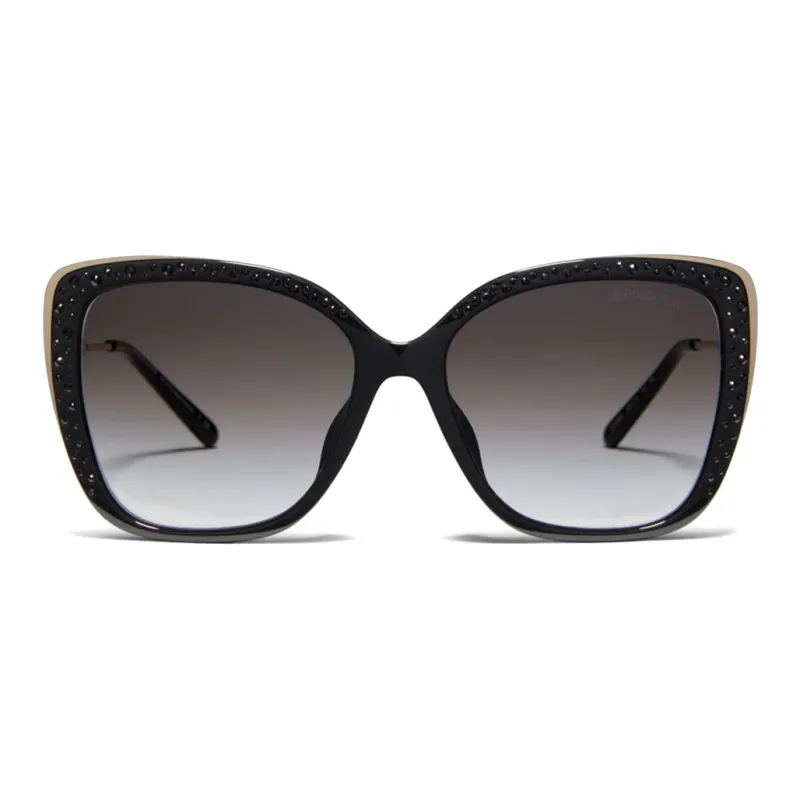 MICHAEL KORS Plastic Irregular Shape Sunglasses Unisex Black-1