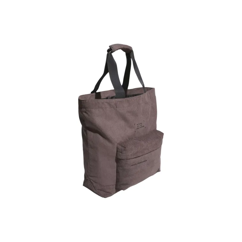 Adidas MUST HAVES Corduroy Tote Bag Shopping Bag Shoulder Bag Handbag Regular Unisex Charcoal Gray-2