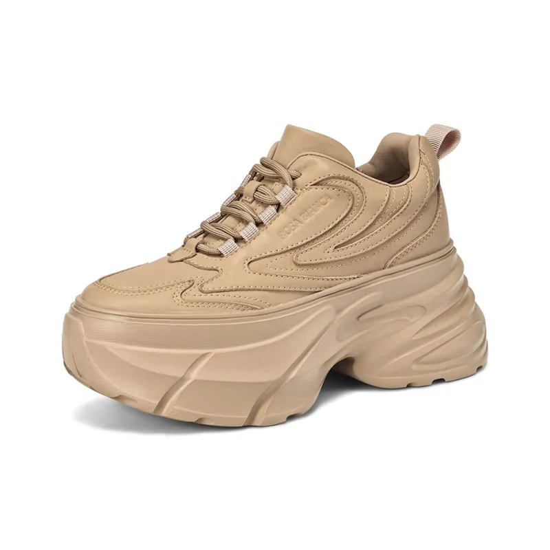Rosa Bianca Wear-Resistant Breathable Height Increasing Low-Top Chunky Sneakers Women's-7
