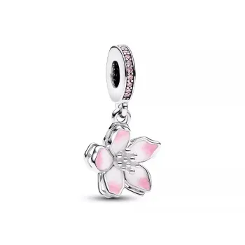 Pandora 925 Sterling Silver, Enamel, Synthetic Cubic Zirconia Charms / Pendants Women's Silver