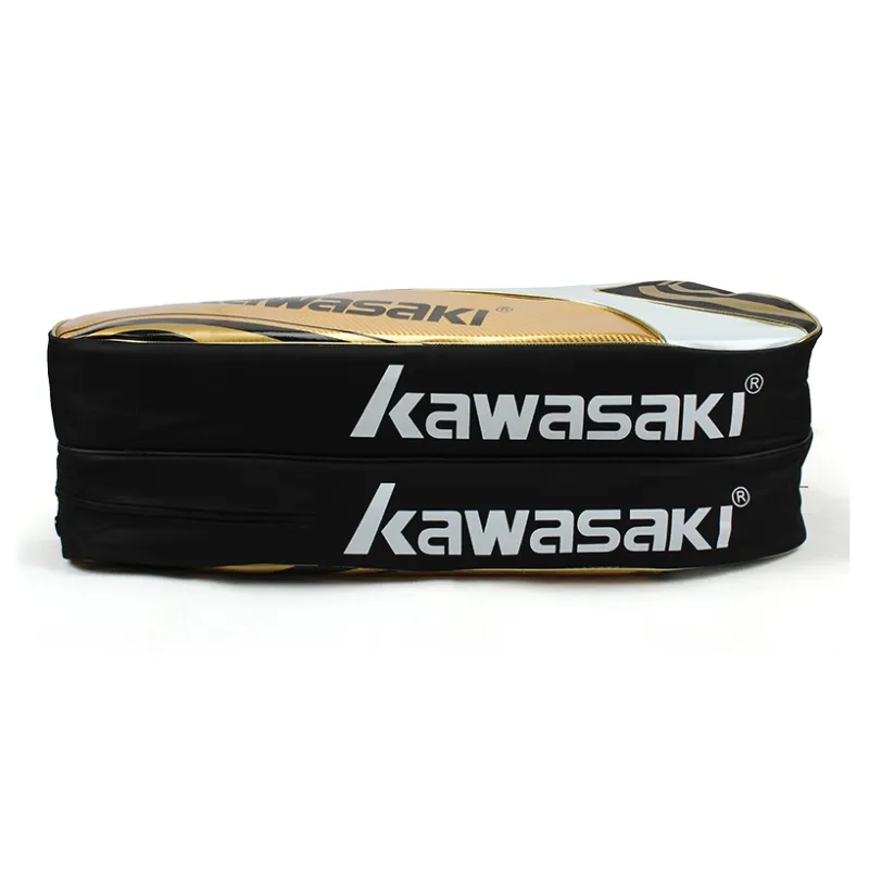 Kawasaki Fabric+Synthetic Leather Gym Bag Large Size Unisex-9