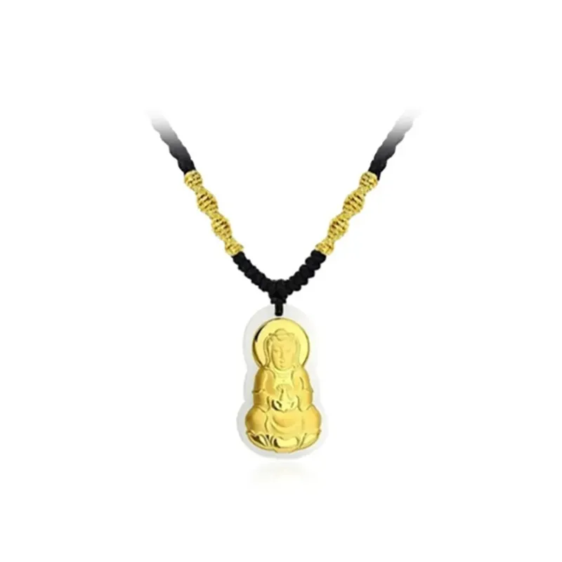 Zhongzhao Jewelry Chalcedony Jade Necklaces Unisex-2