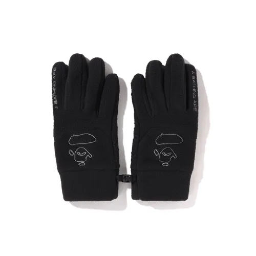 A BATHING APE Gloves Men Black