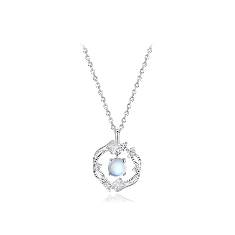 Silver Trim 999 Fine Silver Necklaces Women's Silver-0