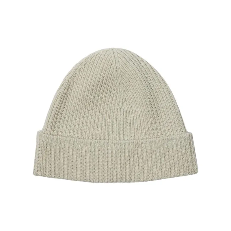 Burberry Logo Embroidered Ribbed Knit Beanie-1