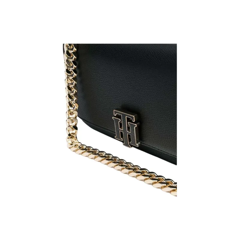 Tommy Hilfiger Polyurethane Envelope Bag Shoulder Bag Handbag Regular Women's Black-3