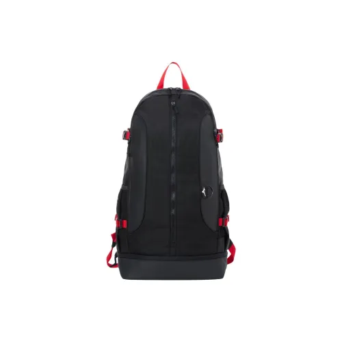 Mizuno Polyester Backpack Regular Unisex Black & Red