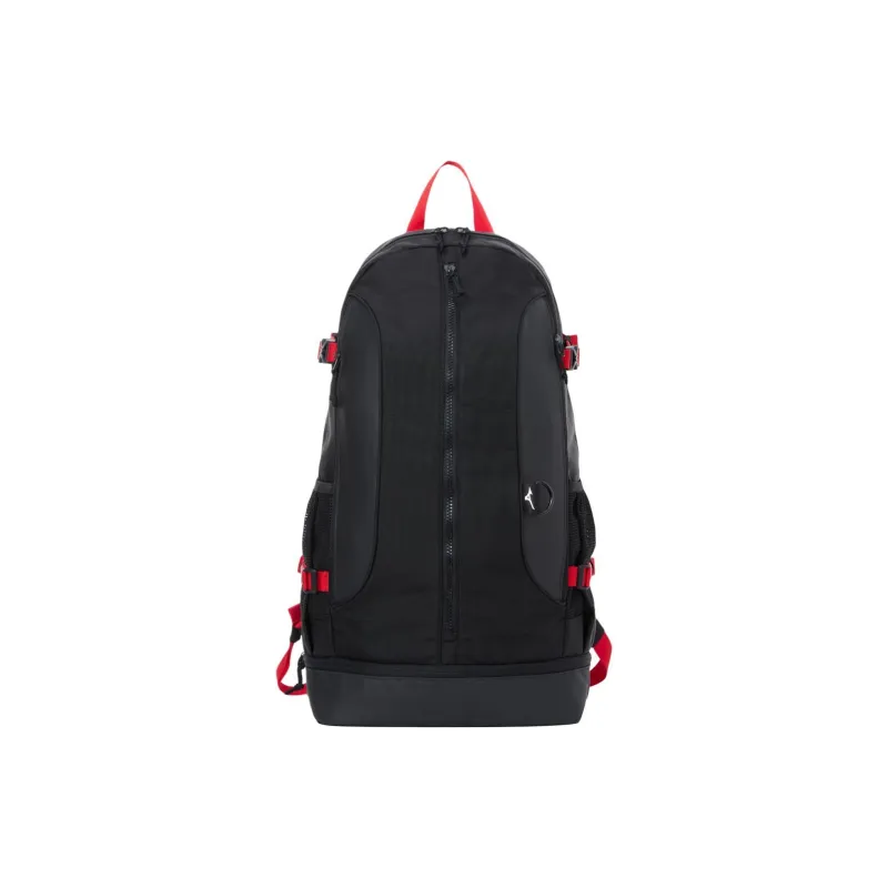 Mizuno Polyester Backpack Regular Unisex Black & Red-0